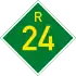 Provincial route R24 shield