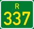 Regional route R337 shield