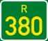 Regional route R380 shield