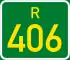 Regional route R406 shield