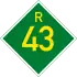 Provincial route R43 shield