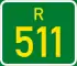 Regional route R511 shield