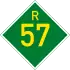 Provincial route R57 shield