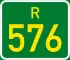 Regional route R576 shield