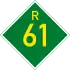 Provincial route R61 shield