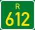 Regional route R612 shield