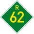 Provincial route R62 shield