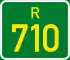 Regional route R710 shield