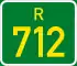 Regional route R712 shield