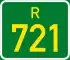 Regional route R721 shield