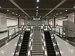 Escalators at the Lower Concourse Level of the station.