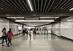 Fare gates at entrance C of the station looking towards the KL Sentral pedestrian link