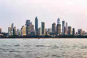 Mumbai's skyline from the Back Bay, circa 2022