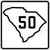 South Carolina Highway 50 marker