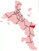 Location within Seychelles