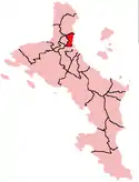 Location within Mahé Island, Seychelles