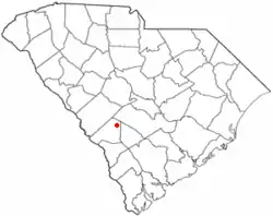 Location of Blackville, South Carolina