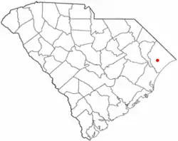 Location of Conway in South Carolina