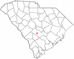 Location of Cordova, South Carolina