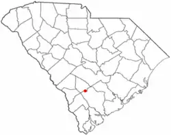 Location of Lodge, South Carolina