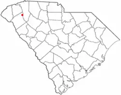 Location of Piedmont, South Carolina