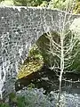 Stone bridge over the Ale Water, west of village