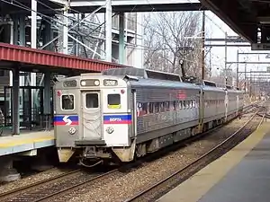 SEPTA Regional Rail train at Fern Rock Transportation Center