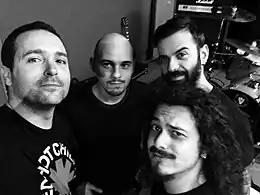 L–R: Alex Santos, Ricardo Reis, Tëën Asty and Tiago Ian