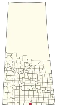 Location of the RM of Hart Butte No. 11 in Saskatchewan