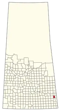 Location of the RM of Martin No. 122 in Saskatchewan