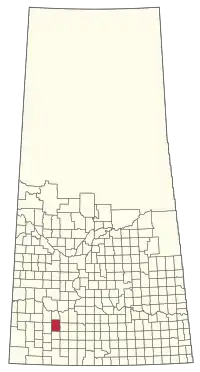 Location of the RM of Swift Current No. 137 in Saskatchewan