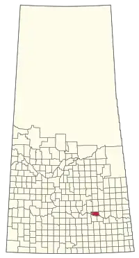 Location of the RM of North Qu'Appelle No. 187 in Saskatchewan