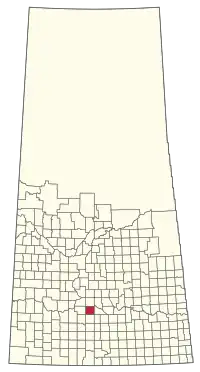 Location of the RM of Eyebrow No. 193 in Saskatchewan