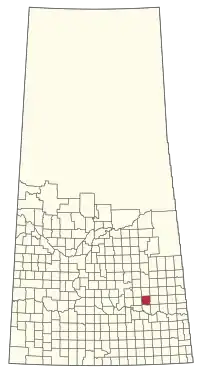 Location of the RM of Tullymet No. 216 in Saskatchewan