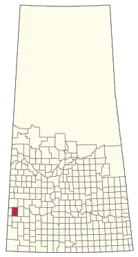 Location of the RM of Happyland No. 231 in Saskatchewan