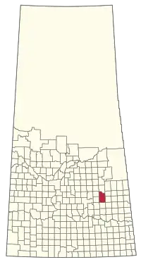 Location of the RM of Foam Lake No. 276 in Saskatchewan