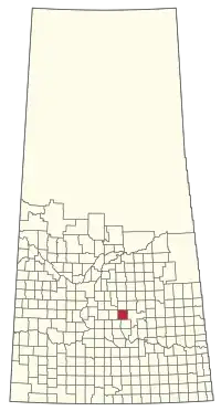 Location of the RM of Wreford No. 280 in Saskatchewan