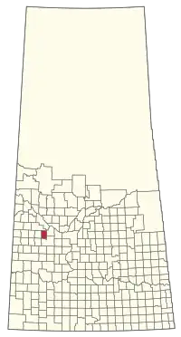 Location of the RM of Rosemount No. 378 in Saskatchewan