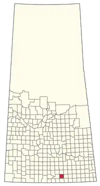 Location of the RM of The Gap No. 39 in Saskatchewan