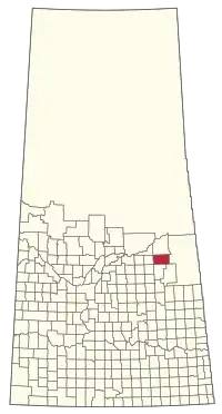 Location of the RM of Arborfield No. 456 in Saskatchewan