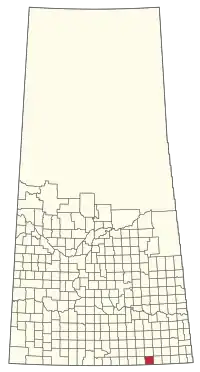 Location of the RM of Cambria No. 6 in Saskatchewan