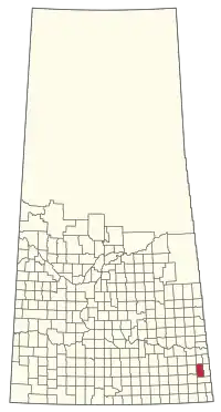 Location of the RM of Walpole No. 92 in Saskatchewan