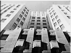 Upper section of the Martin Place facade, 1936