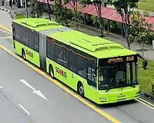 Image 31A bendy bus operated by Tower Transit Singapore (from Articulated bus)