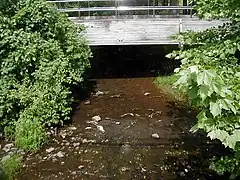 Six Mile Run crossing Cozzens Lane