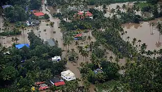 An aerial view as seen on 16 August 2018