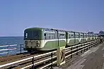 Southend Pier electric train in 1974