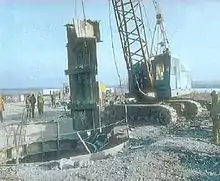 Workers destroying a SS-24 silo at Pervomaisk