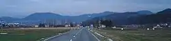 Panorama of Spišská Stará Ves, with the Pieniny in the background - Slovak and Polish mountains