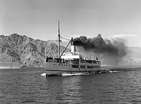 Earnslaw on Lake Wakatipu, 10 April 1965